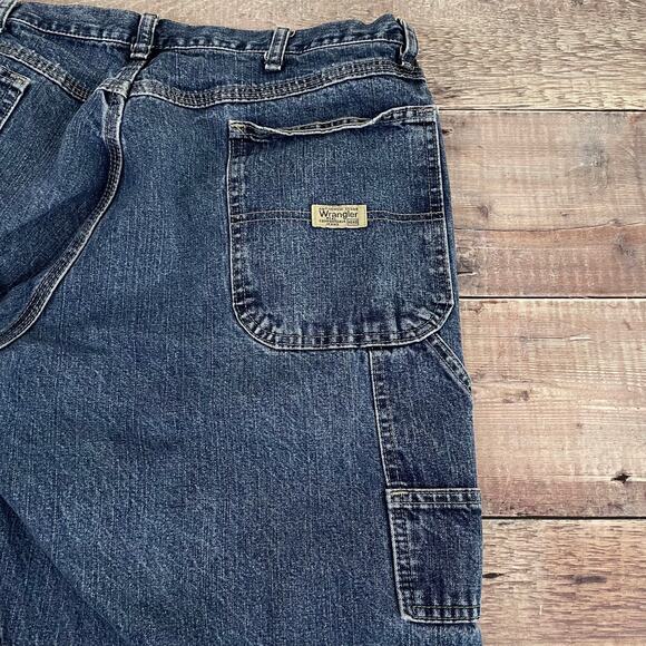 Wrangler Jeans Men's 38 x 30 (37x30) Carpenter Baggy Loose Retro Distressed - Picture 4 of 14